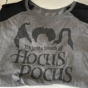 3/4 baseball style hocus pocus tee